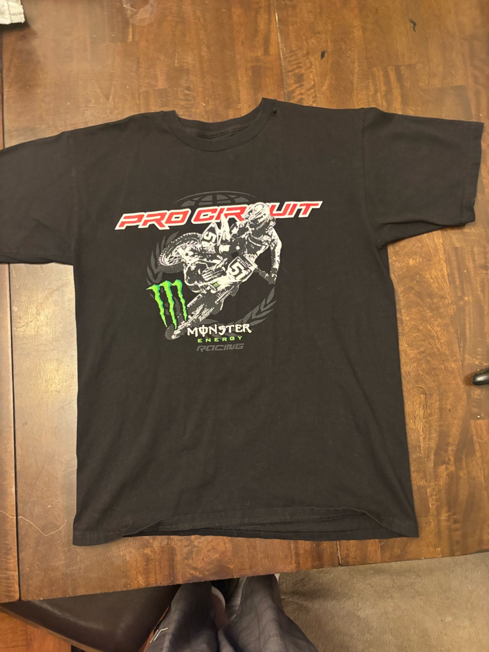 Pro Circuit Monster Energy Black Short Sleeve Graphic Tee - Men